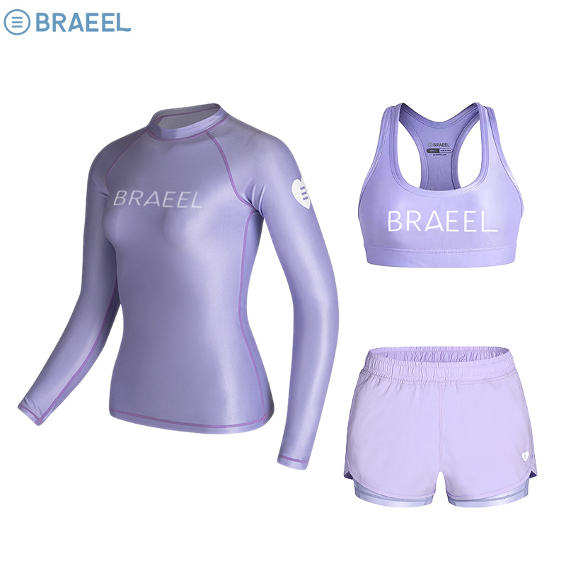 New Korean Jellyfish Suit, Sun Protection, Quick-Drying, Women's Split Long-Sleeved Long Pants Swimsuit, Diving Suit, Snorkeling and Surfing Suit