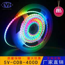 5mm幻彩COB灯带5v100/120/160灯单控led灯带七彩跑马汽车装饰氛围