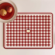 卡通可爱苹果厨房料理台硅藻泥沥水垫耐脏耐磨防尘吸水桌面餐垫