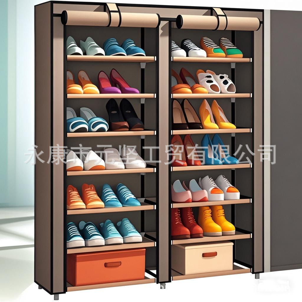 복열 8단 신발장 커피