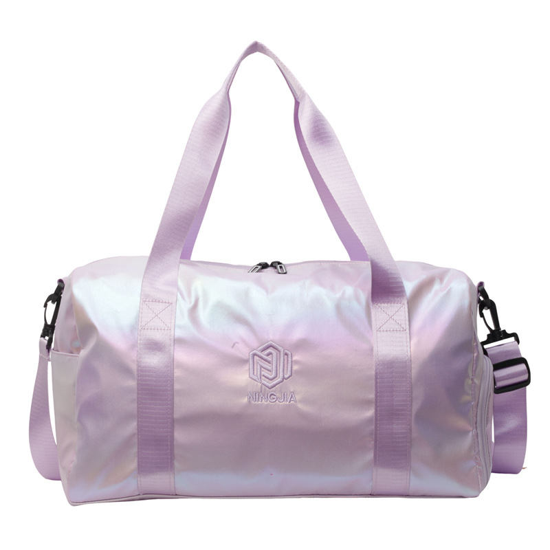 Bolsa de equipaje colorida perlada transfronteriza, bolsa de gran capacidad para viajar, bolsa de ocio de alto nivel, bolsa de fitness deportiva popular