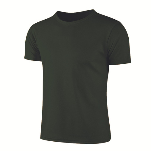 TEMU US cross-border quick-drying t-shirt tiktok round collar short sleeve European and American hot selling sports large-size T-shirt in stock