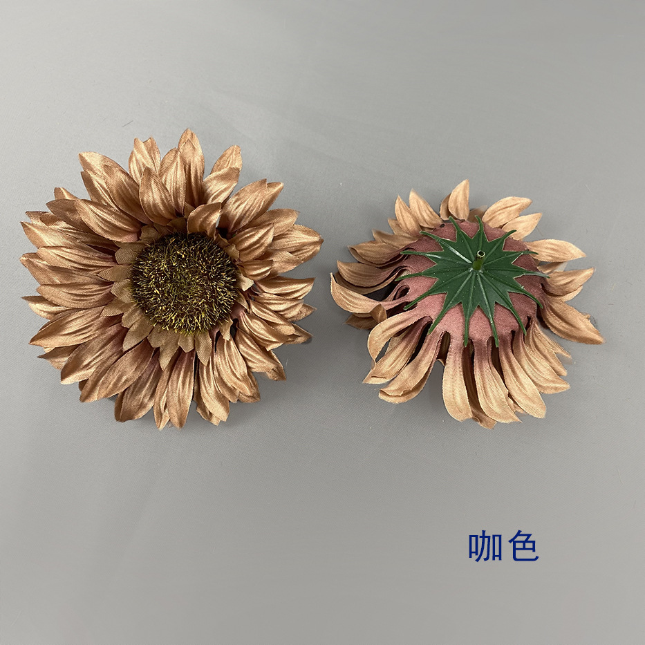 Simulación girasol ins viento decoración de la sala de estar props de fotografía boda al por mayor flores de sol hechas a mano diy regalos de flores falsas