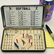 跨境定制Travel Game旅行游戏便携游戏盒木质棋盘游戏木制工艺品