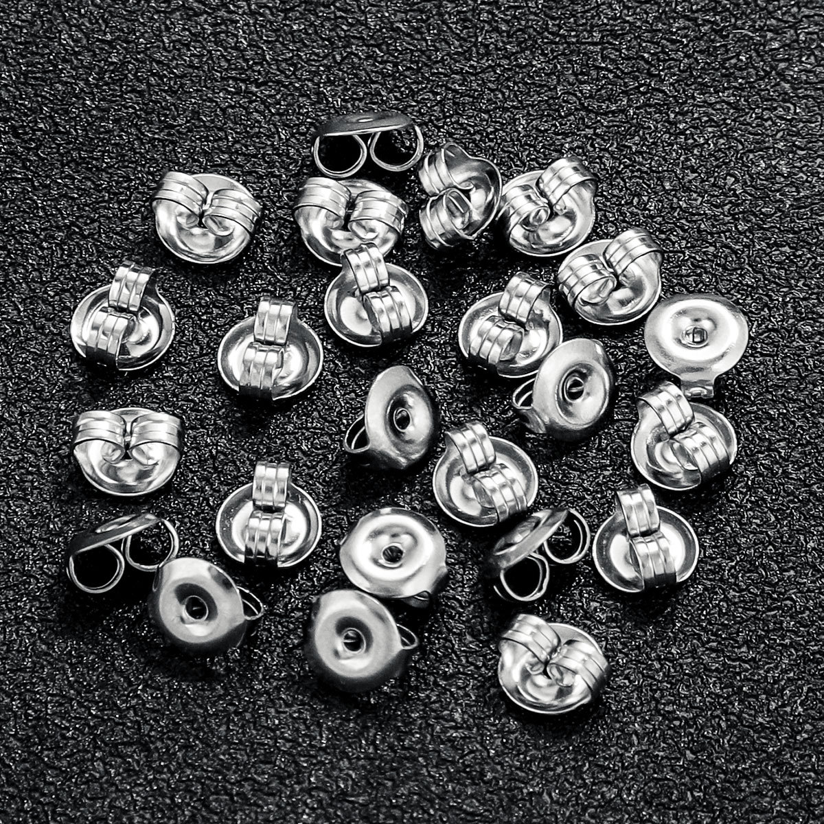1 Piece Diameter 6 Mm 304 Stainless Steel Solid Color Polished Ear Nuts display picture 6