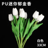 Mini Tulip Home Decoration Pharisement PU Tulip Wedding File Simulation Tulip Human Create Fake Fake Flowers