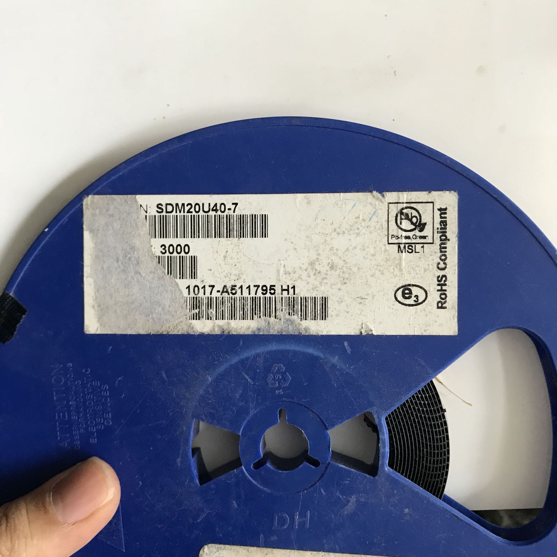 SDM20U40-7 SOD-523 丝印S4 贴片肖特基二极管 全新原装950个40元