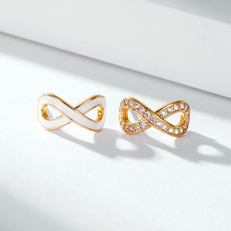 Pendientes cruzados de gota de aceite de estilo francés pendientes de plata esterlina 925 de alto grado de lujo ligero diseño de nicho de oro amarillo pendientes de 8 palabras pendientes para mujeres