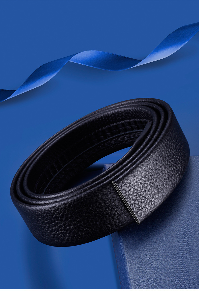 Ceali Kievr Men's Waistbelt Frosted Automatic Buckle Kangaroo Leather Belt Imitation Cowhide Livestream Hot Item Wholesale Dropshipping