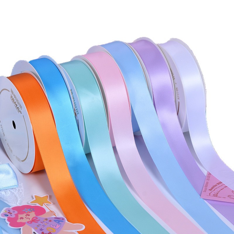 Cintas de color unilateral floral paquete de flores regalo cinta ropa colgante material de orejas decoración festiva cinta de color