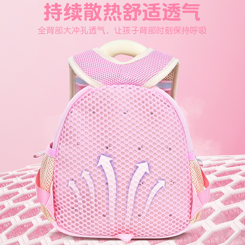 Nueva mochila de jardín de infantes 1 - 4 años 3 caricaturas lindas mochila de gatito niños anti-perdida fábrica de mochila directa