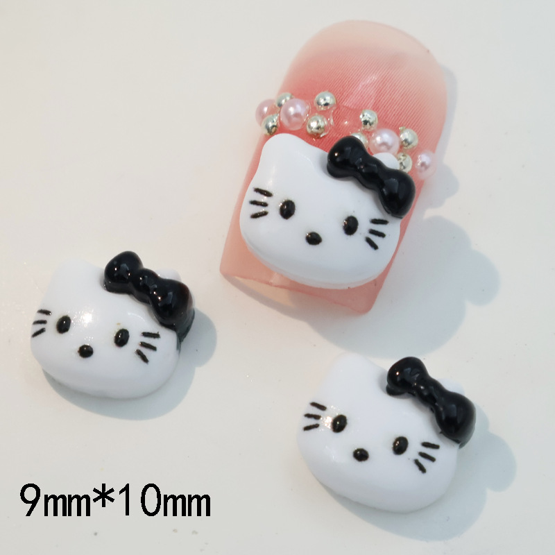 Yh116-1 black and white cat head