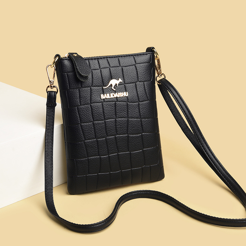 2025正品新款印花时尚复古简约耐磨软皮单肩斜挎包女士包手机包