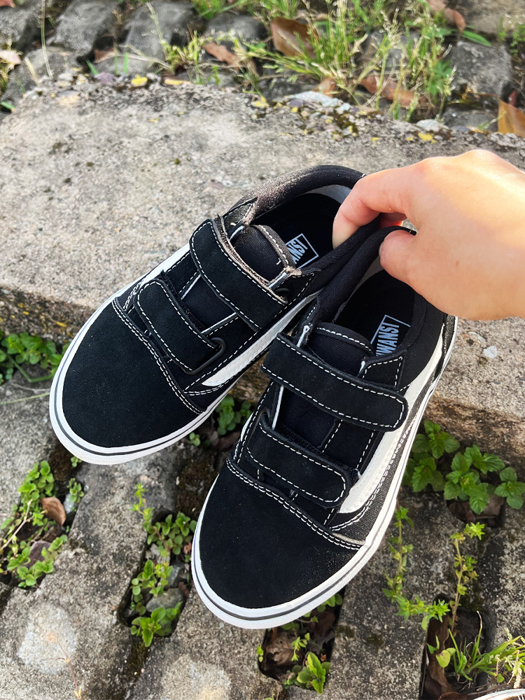 VS zapatos de lona para niños zapatos casuales de baja altura zapatos de skate para niños velcro zapatos deportivos para niños mayores zapatos de skate para niñas otoño