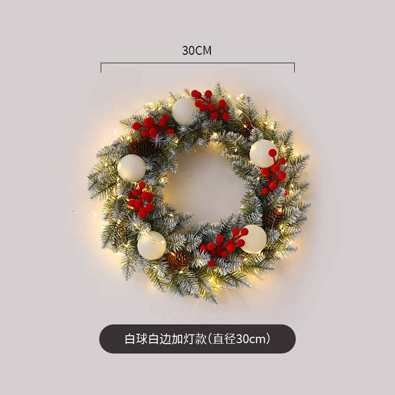 Amazon popular guirnalda de Navidad ratán 40/50/60cm decoración de Navidad Garland decoración escena diseño