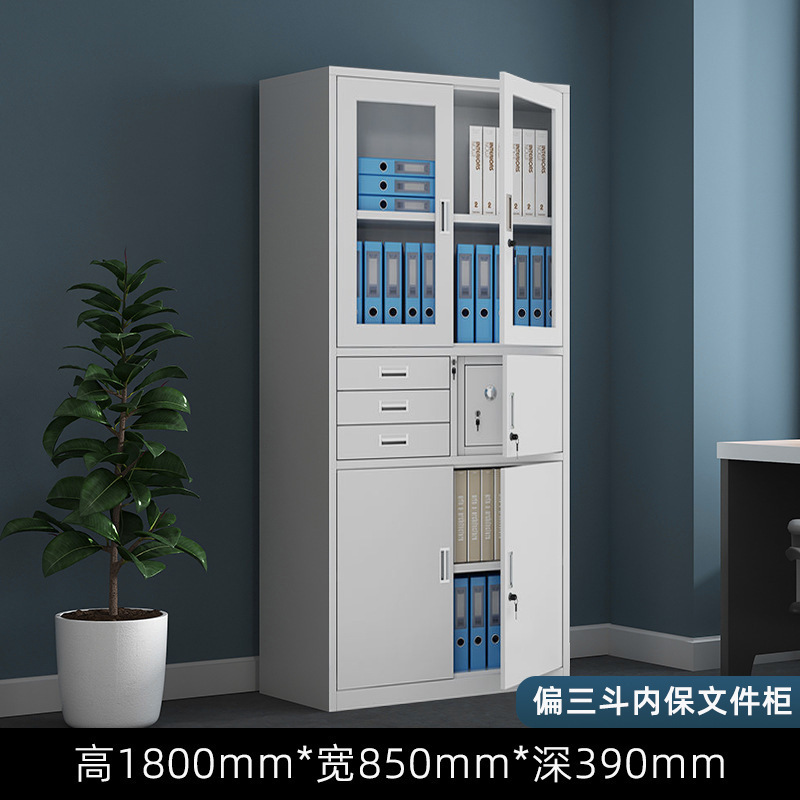 Gran gabinete de archivos de acero tipo push-pull multicapa gabinete de almacenamiento de hoja de hierro archivos de datos gabinete de piso