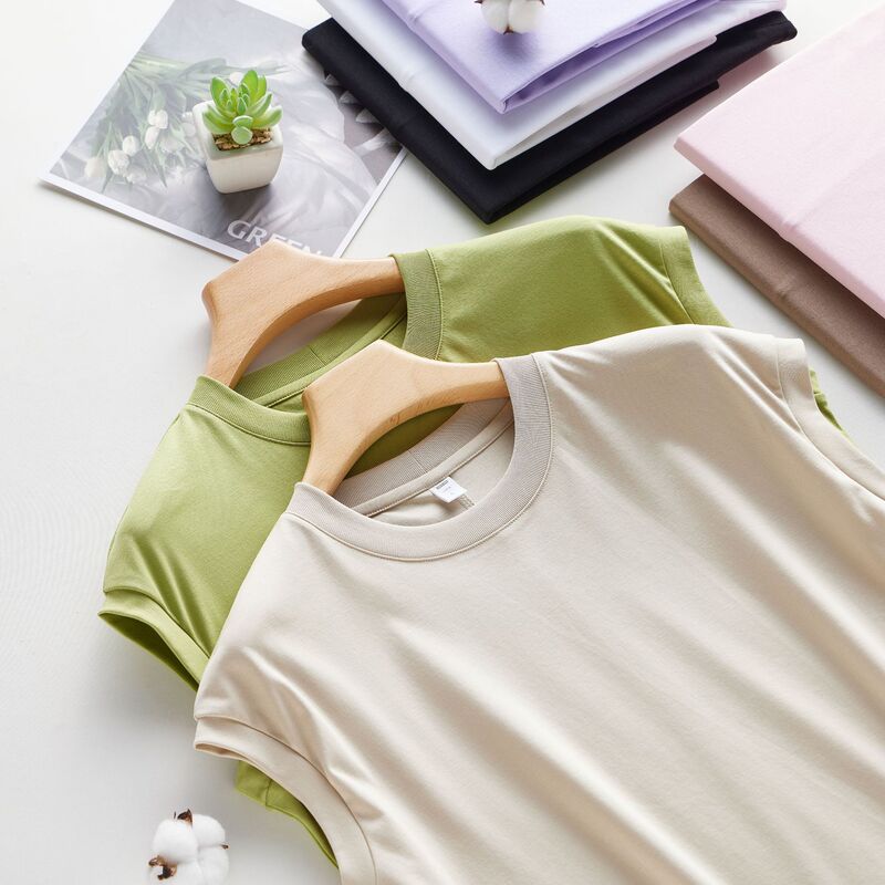 Classic BI into 60S liquid ammonia sleeveless crew neck vest 2024 new solid color vest women's basic top