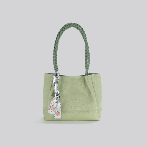 Autumn and winter small fresh commuter tote bag high-end large-capacity large bag female college student class shoulder bag female