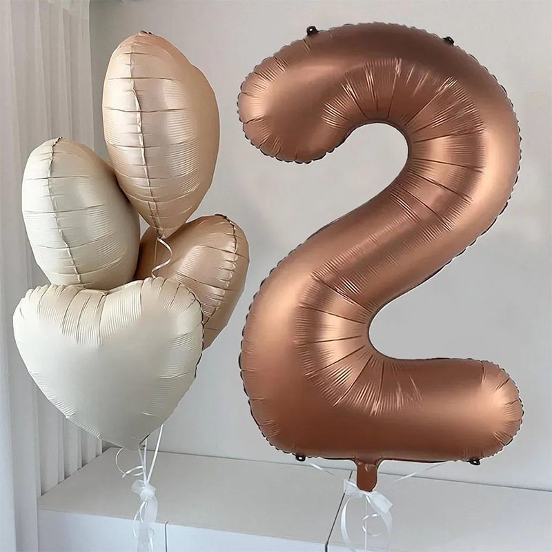 Date D'anniversaire De Base Style Simple Forme De Cœur Film D'aluminium Intérieur Extérieur Fête Ballons display picture 3