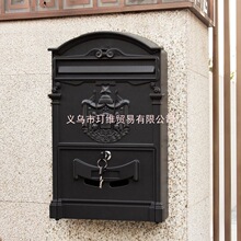 室外信报箱不锈件欧式别墅创意铸铝邮筒门口信箱摄影道具户意见箱