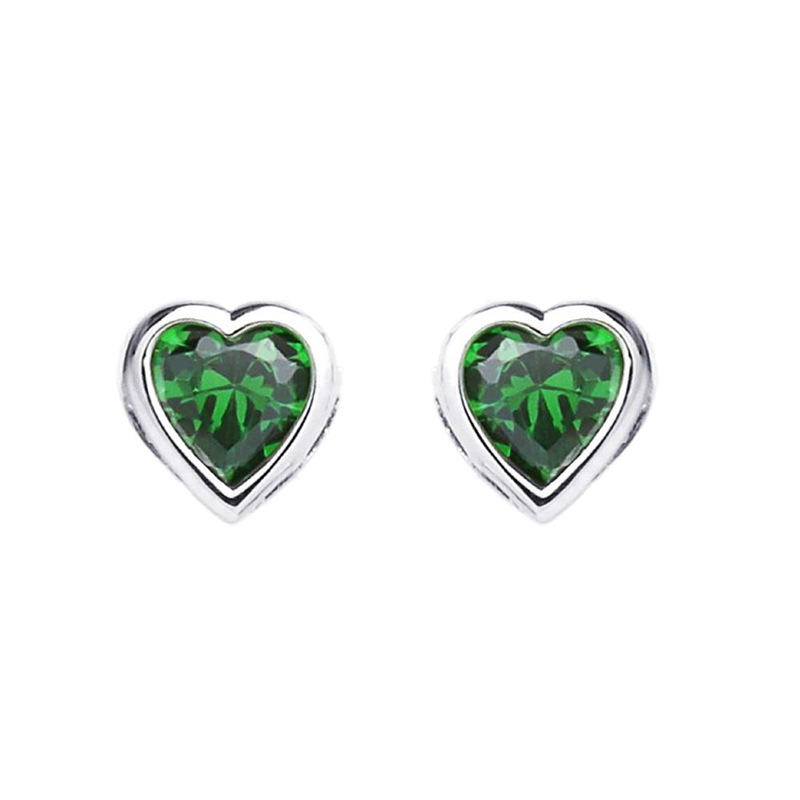 3g Weight Copper Ear Needle Material Ear Studs Classification 1 Pair Quantity Daily, Street Occasion Copper Material Heart Shape Pattern All Seasons Season Women's Gender Sweet Style 1 Pair Sweet Heart Shape Copper Ear Studs 35