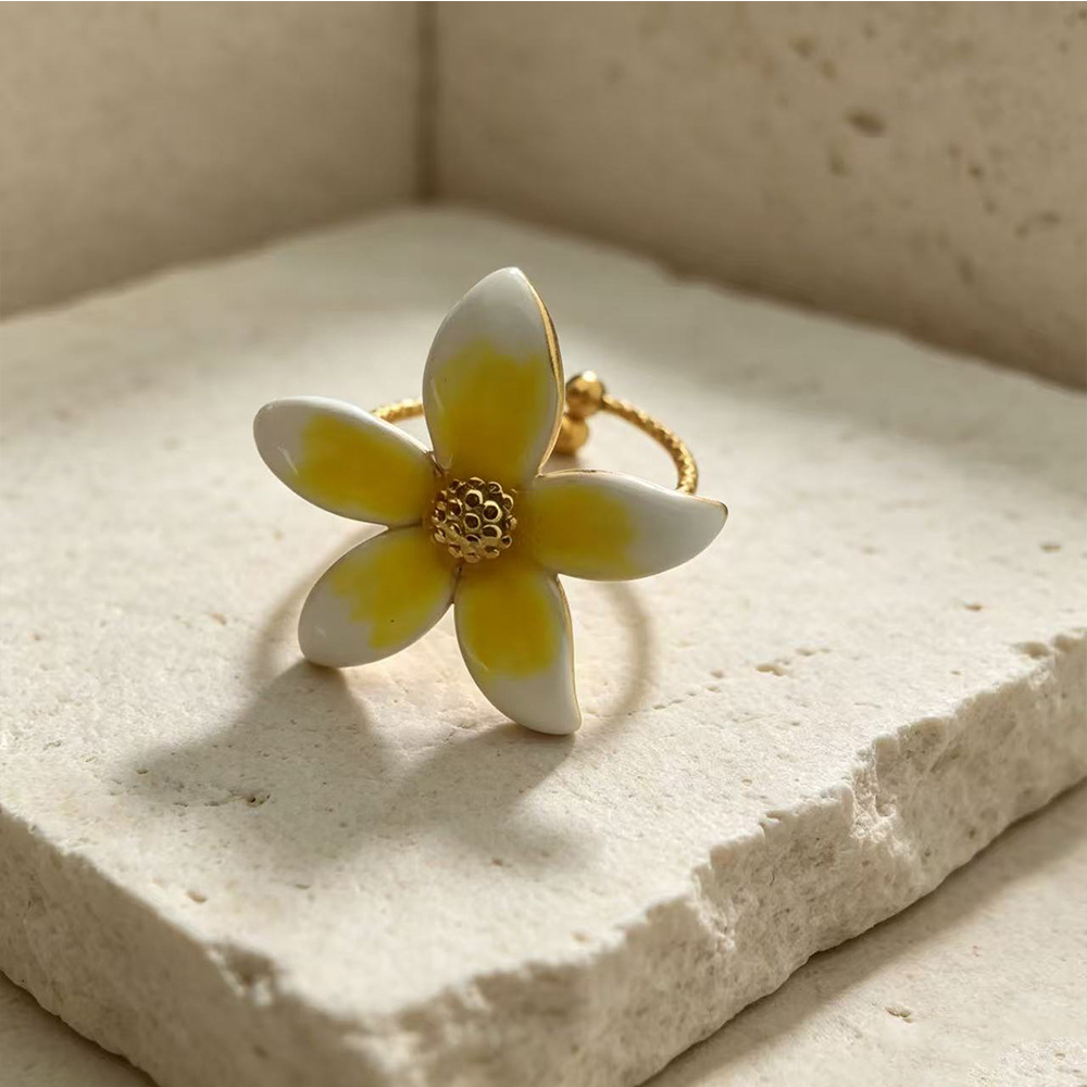 Fashionable geometric ring stainless steel