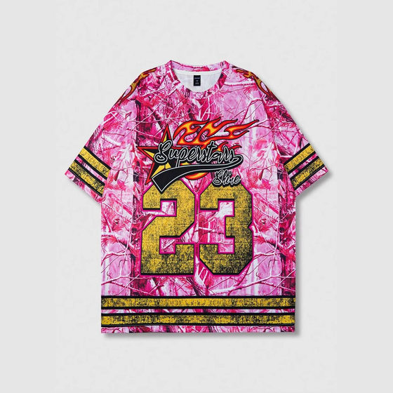 2025 Cross-border Hot Selling Street Hip-hop American Short-sleeved T-shirt 3D Digital Printed hiphop Street Trendy Men's and Women's T-shirts