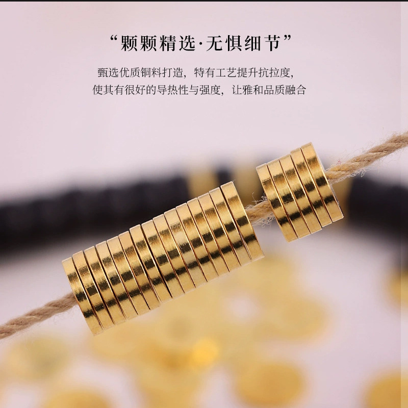 Bracelet Spacer, Fine Workmanship, Straight-Cut Spacer, Beaded Accessories, Toy Accessories, Spacer Beads, Natural Color Right-Angle Brass Spacer