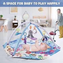 亚马逊热销款多功能围栏宝宝爬行垫游戏毯新生儿玩具婴儿健身架