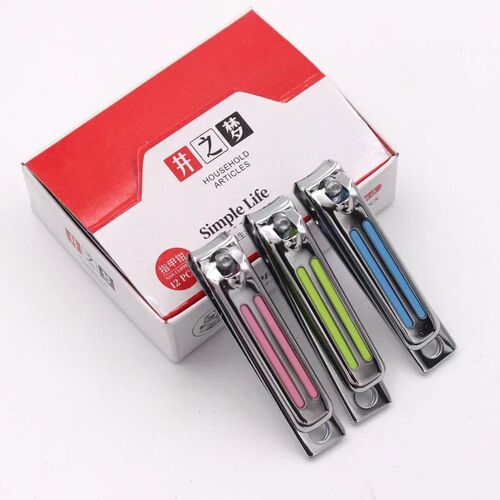 Jingzhimeng 625R nail clipper small and medium size nail clipper stainless steel nail clipper flat mouth color stall 2 yuan store goods