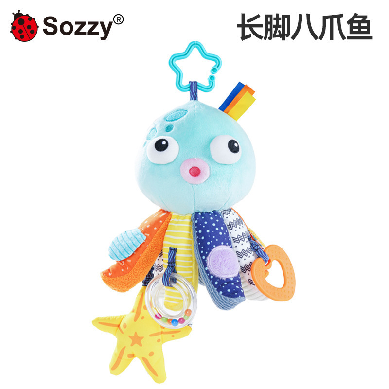 新しい Sozzy 赤ちゃん海洋動物ぬいぐるみミュージカル人形なだめる車吊りベッド吊りベビーカーペンダントおもちゃ|undefined