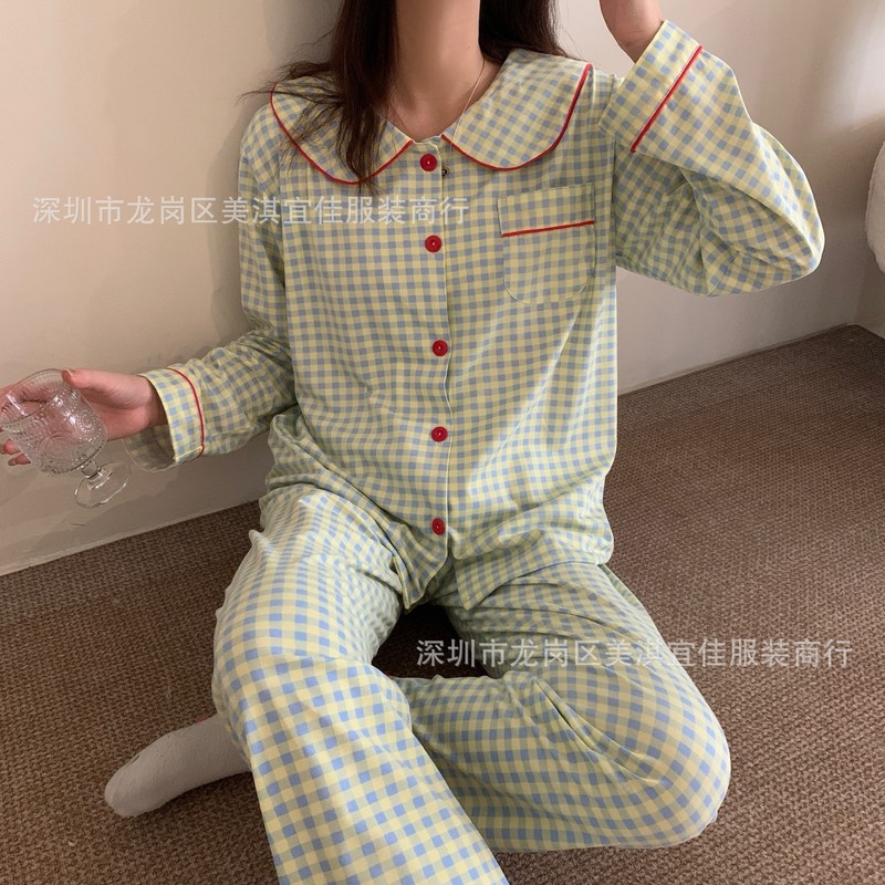 工場卸売りpyjamas日系アニメ布丁犬パジャマ女春秋綿長袖長ズボンカバー対外貿易|undefined