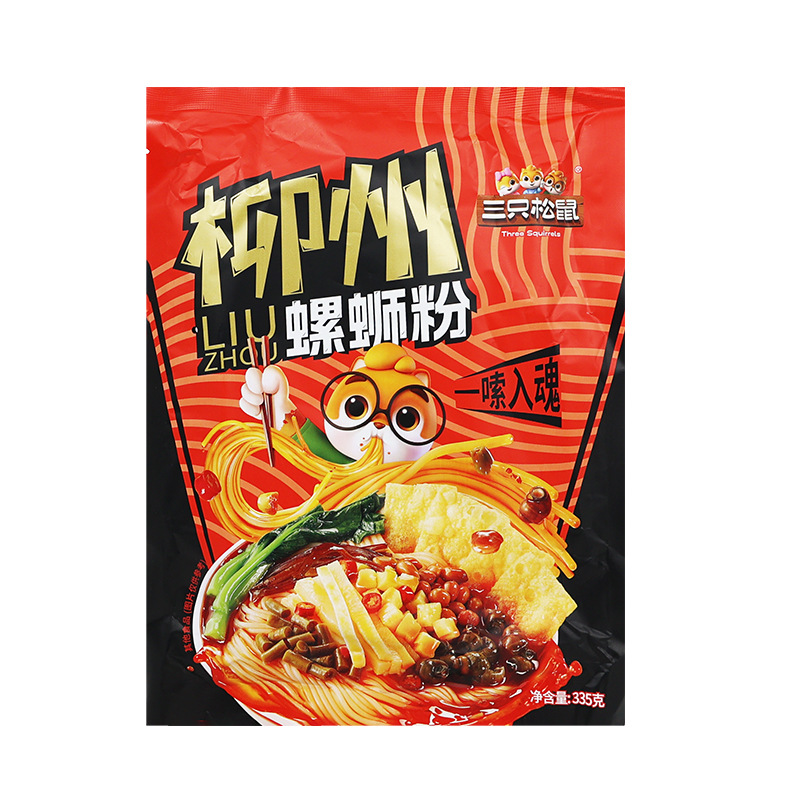 三只松鼠螺蛳粉335g柳州正宗特产螺蛳粉方便速食香辣夜宵包邮