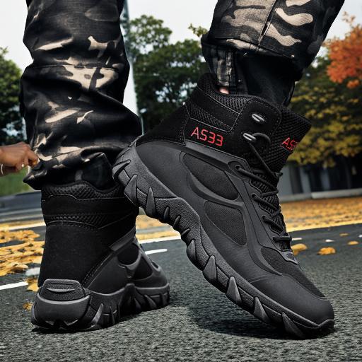 Amazon transfronterizo transpirable botas tácticas especiales al aire libre botas de trekking botas de entrenamiento resistentes al desgaste botas de combate botas militares hombres