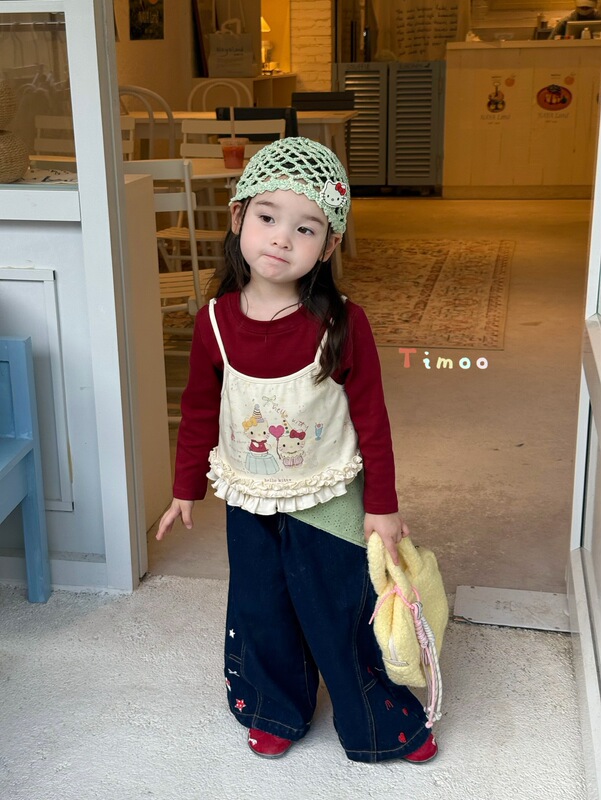 女宝宝牛仔裤子春秋季2025新款女孩阔腿裤洋气百搭休闲直筒裤儿童|undefined