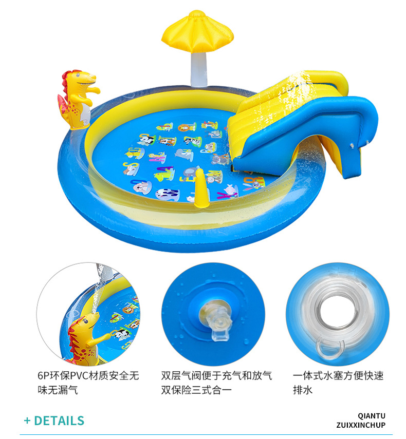 充气滑梯喷水池_09