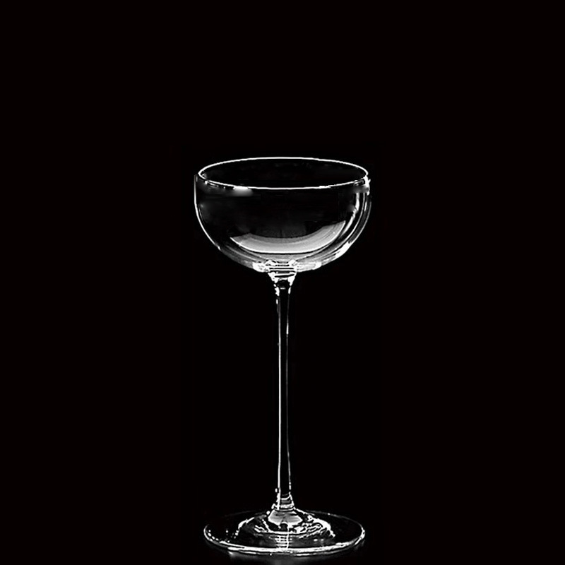 Taza de cóctel japonesa de alto pie, taza de martini, taza de vinos de cristal, taza de champán.