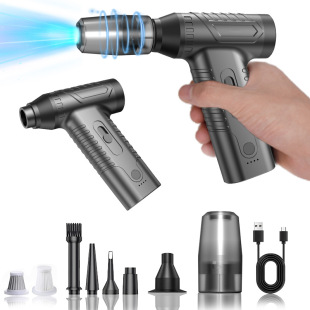 New mini fan large wind handheld wireless home car dust blower USB charging violent turbo fan