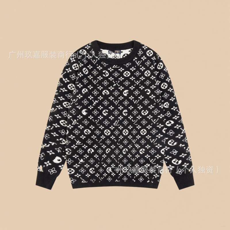 跨境.正确版.驴家.G家.迪家25新款嵌花提花针织毛衣(高品）|undefined