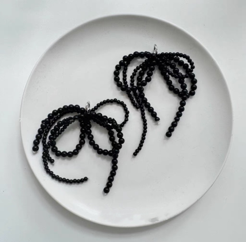 1 Piece Quantity Beaded Material Bow Knot Pattern 1 Piece Beaded Bow Knot Polished Shoe Buckle Shoes Ornament