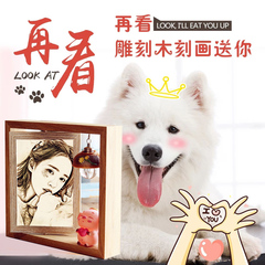 木刻畫照片定 制生日禮物女生送給女朋友閨蜜情侶老婆女孩男實用