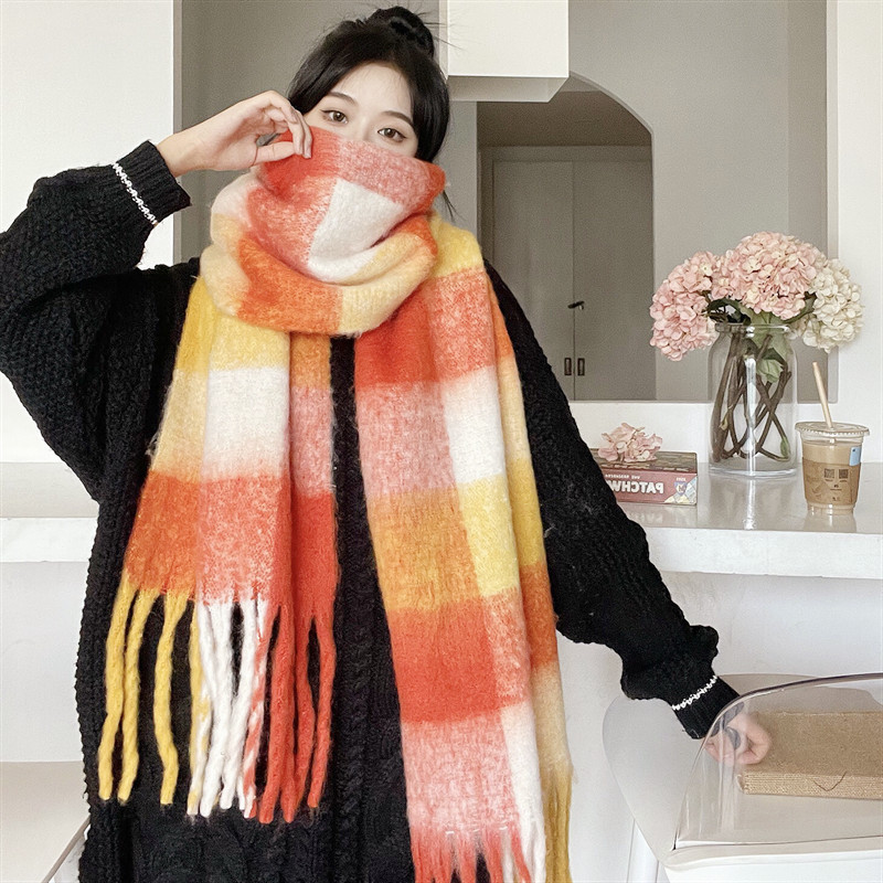 Women's Classic Style Streetwear Color Block Polyester Scarf display picture 4