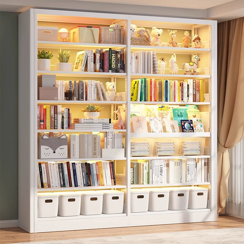 Стальная книжная полка шириной 25 см, бытовой напольный книжный шкаф, железная встроенная настенная многослойная стеллаж для хранения, стеллаж для хранения