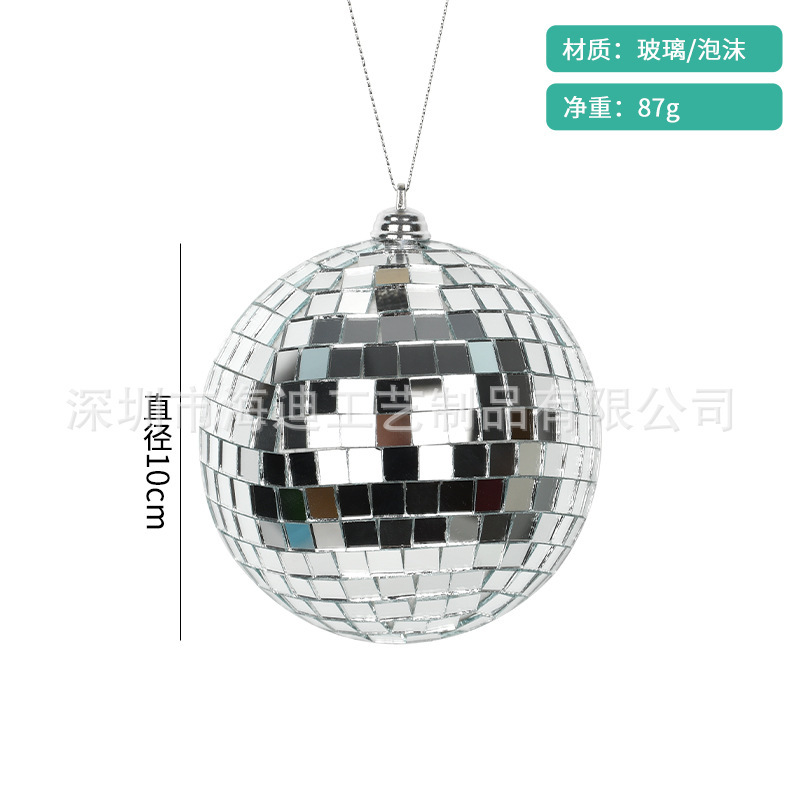 Espejo de vidrio de bar de boda ktvdisco discoteca iluminación de escenario bola láser oro plata bola reflectante roja
