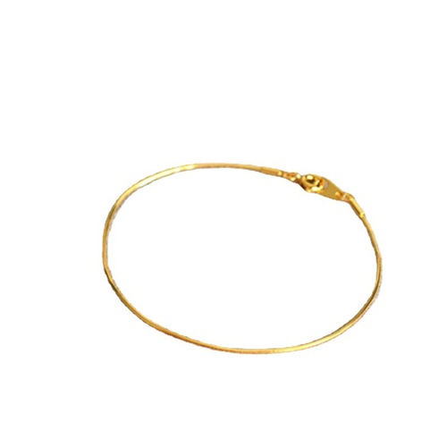 INS cool breeze multi-faceted subtle gold wire lines extremely fine snake chain layered bands versatile gold and silver two-color bracelets