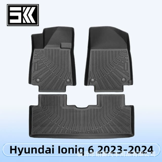 适用于Hyundai ioniq 6 2023-2024 3D全天候材质TPE脚垫后备箱垫