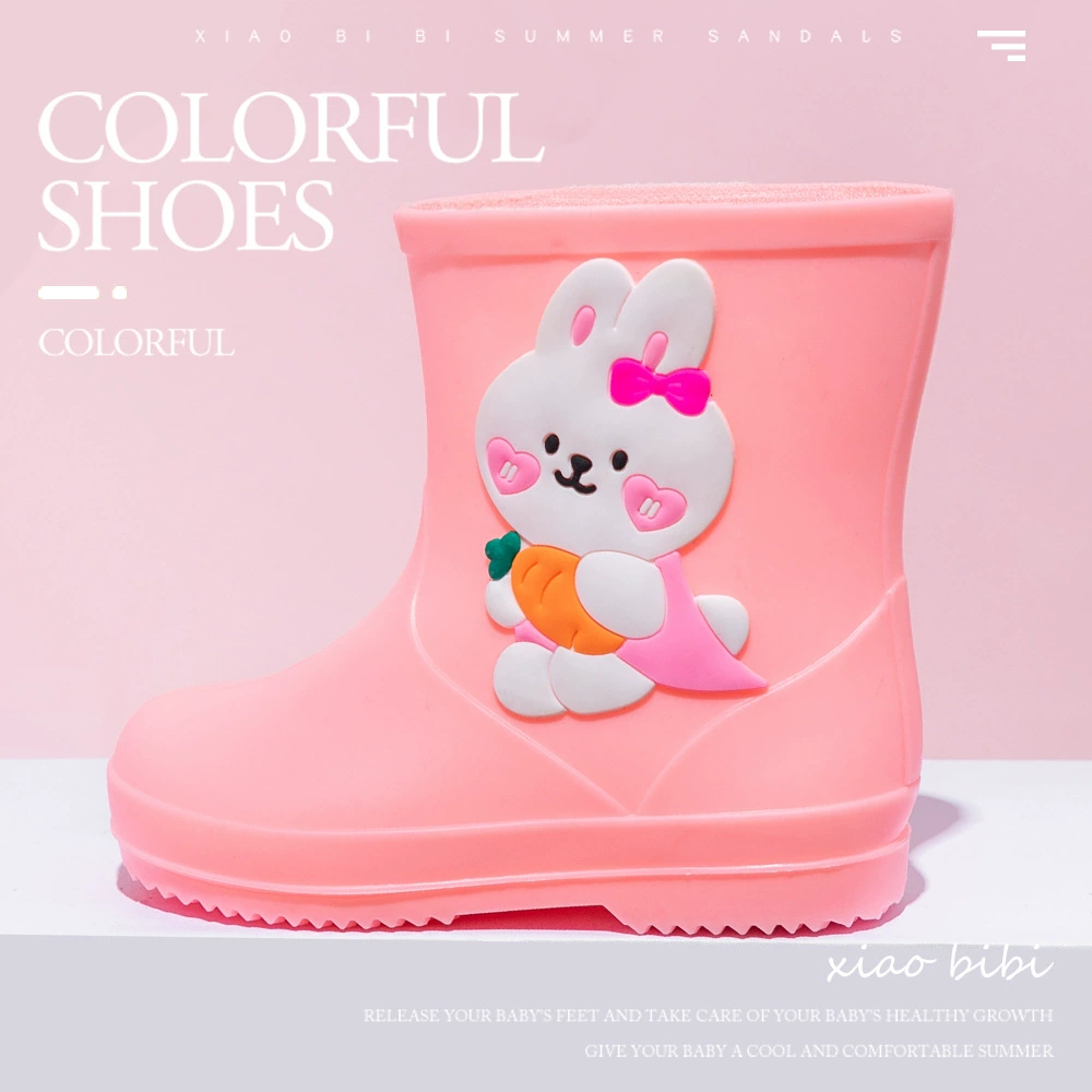 Детские непромокаемые сапоги для мальчиков, детские Нескользящие непромокаемые сапоги, летняя обувь для девочек, детская обувь для студентов, водонепроницаемая детская резиновая обувь