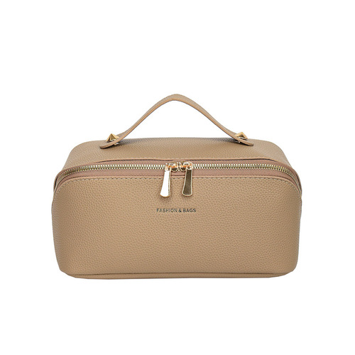 New Korean style cosmetic bag, high-end portable large-capacity skin care product storage bag, travel portable toiletry bag