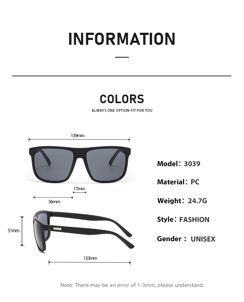Premium Sonnenbrillen Polarisiert Fashion Herren Sonnenbrille UV-Schutz Verspiegelt Farbeffekt Autofahrt Sonnenbrille