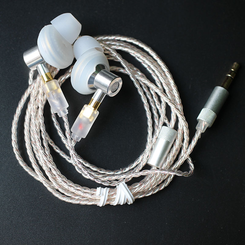 Metal mx500 headphones subwoofer vocal hifi with mmcx fever diy flat wired headphones